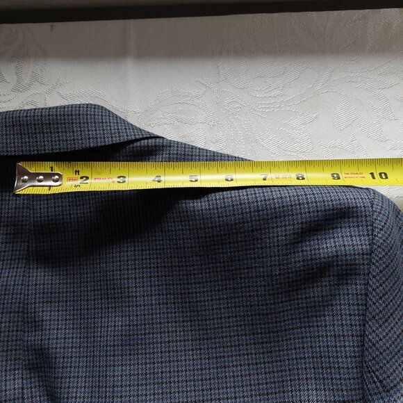 CHAPS  42R Blue Plaid Men's Blazer - Picture 11 of 11